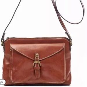 Patricia Nash NWT Womens AVELLINO CROSSBODY - Veg Tan MSRP $169